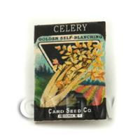 Dolls House Miniature Garden Golden Celery Seed Packet