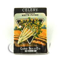 Dolls House Miniature Garden Plume Celery Seed Packet