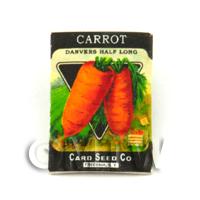 Dolls House Miniature Garden Danvers Carrot Seed Packet
