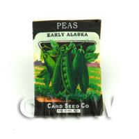 Dolls House Miniature Garden Alaska Peas Seed Packet