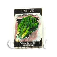 Dolls House Miniature Garden Escarole Endive Seed Packet