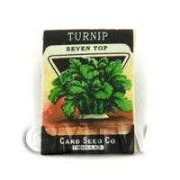 Dolls House Miniature Garden Seven Top Turnip Seed Packet