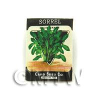 Dolls House Miniature Garden Sorrel Seed Packet