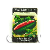 1/12th scale - Dolls House Miniature Garden Watermelon Seed Packet
