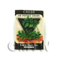 Dolls House Miniature Garden Cress Seed Packet