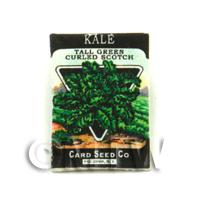 Dolls House Miniature Garden Tall Kale Seed Packet