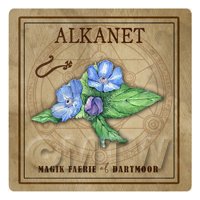 Dolls House Herbalist/Apothecary Square Alkanet Herb Label