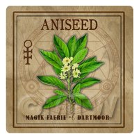 Dolls House Herbalist/Apothecary Square Aniseed Herb Label