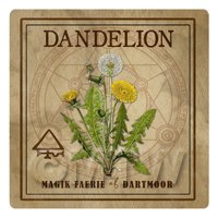 Dolls House Herbalist/Apothecary Square Dandelion Herb Label