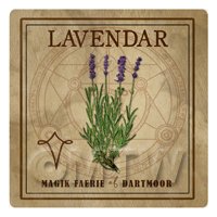 Dolls House Herbalist/Apothecary Square Lavender Herb Label