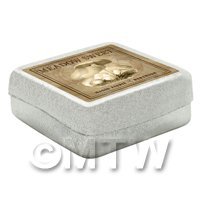 Dolls House Miniature Apothecary Meadow Sweet Fungi Sepia Box