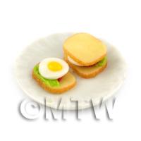 Dolls House Miniature Egg Salad Sandwich