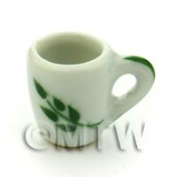 Dolls House Miniature Olive Branch Design Ceramic Soup Mug