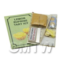 Dolls House Miniature Lemon Tart Kit With Silicone Mould