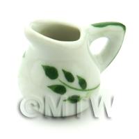 Dolls House Miniature Olive Branch Design Ceramic Water Jug