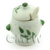 Dolls House Miniature Olive Branch Design Ceramic Soup Terrain