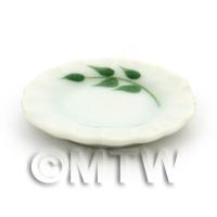 Dolls House Miniature Olive Branch Design Ceramic 22mm Plate