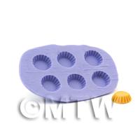 Dolls House Miniature 9mm 6 Piece Tart Base Mould