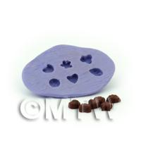 Dolls House Miniature 6 Piece Mixed Shape Chocolates Mould