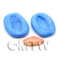 Dolls House Miniature 2 Part Pink Silicone Fish Mould