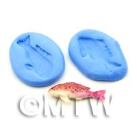 Dolls House Miniature Pink Spotty Silicone Fish Mould