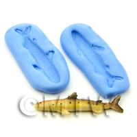 Dolls House Miniature Long Orange And Brown Silicone Fish Mould