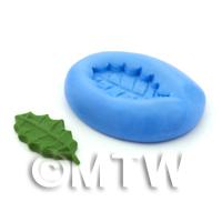Dolls House Miniature Single Holly Leaf Silicone Mould