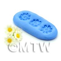 Dolls House Miniature Triple Daisy Silicone Mould