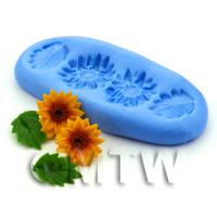 Dolls House Miniature Sunflower and Leaves Silicone Mould