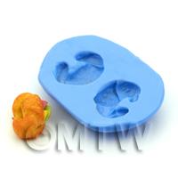 Dolls House Miniature 2 Part Croissant Silicone Mould