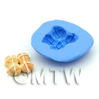 Dolls House Miniature 14mm Hot Cross Bun Silicone Mould