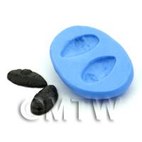 Dolls House Miniature Double Blue Mussels Silicone Mould