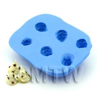 Dolls House Miniature 6 Piece Ice Cream Top Silicone Mould