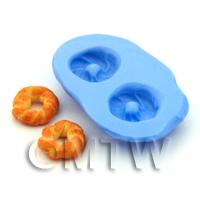 Dolls House Miniature Twisted Roll Silicone Mould