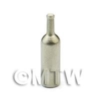 Dolls House Miniature White Metal Wine Bottle