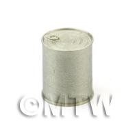 Dolls House Miniature White Metal Large Food Can With Ring Pull