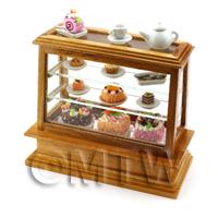 Medium Dolls House Miniature Wood Cafe Counter