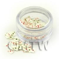 Pot With 120 Mixed Heart And Club Ace Card Nail Art Slices
