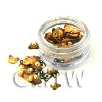 Mixed Bear Nail Art Pot Containing 120 Slices