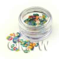 Easter Themed Nail Art Pot Containing 120 Slices