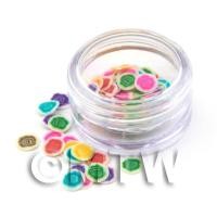 Mixed Roses Nail Art Pot Containing 120 Slices