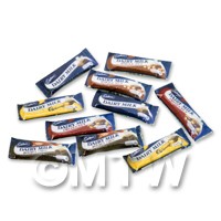 Dolls House Miniature 10 Mixed Chocolate bars