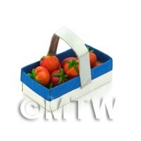 Handmade Dolls House Miniature Punnet With 10 Tomatoes