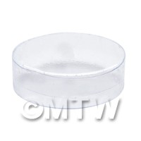 Dolls House Miniature Small Clear Round Box