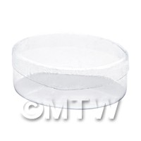 Dolls House Miniature Clear Oval Box