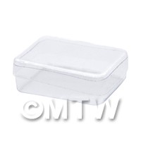 Dolls House Miniature Clear Rectangular Box
