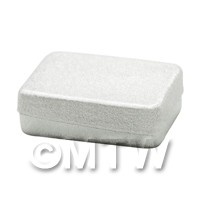 Dolls House Miniature Silver Rectangular Box
