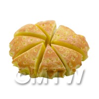 Dolls House Miniature Bakery Whole Sliced Apple Pie