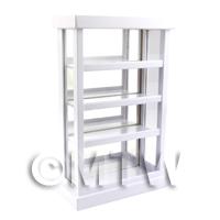 Dolls House Miniature White Wood Bakery Display Unit