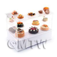 Dolls House Miniature Right Hand Chocolate Orange Cake Counter